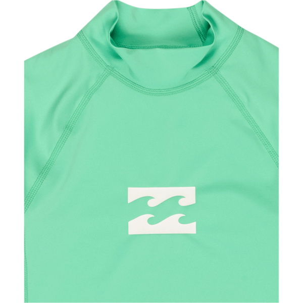 2026 Billabong Junior Waves Kortærmet Lycra-trøje Til Hele Dagen EBBWR00101 - Acid Green